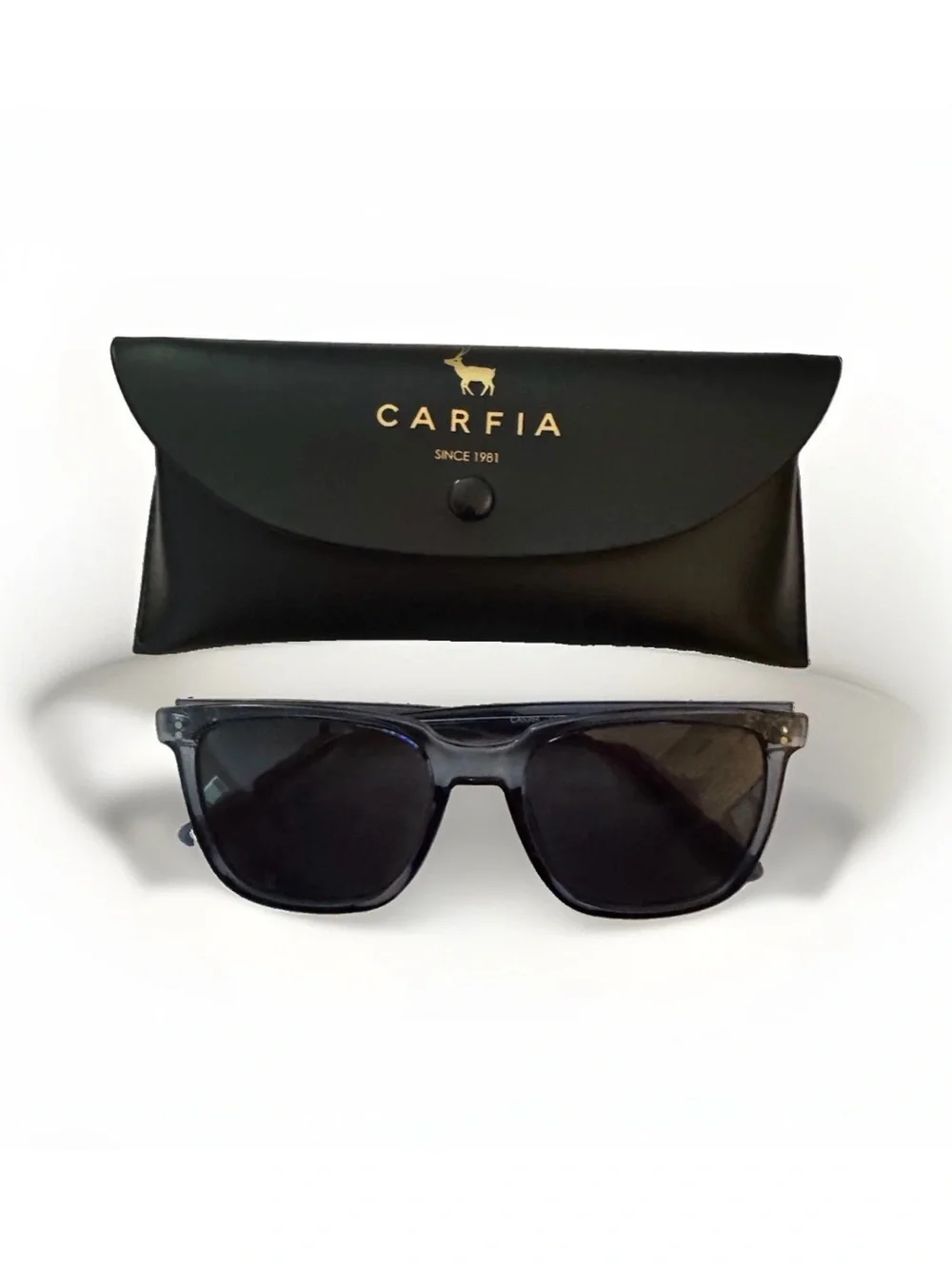 Bundle 2 Pairs Carfia Polarized Sunglasses Gray + Blue Acetate Mens UV400 NWOT
